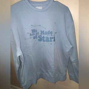 EARTHBOUND Light Blue Graphic Sweatshirt “We Are All Made of Stars”